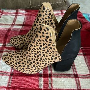 Brand new Bamboo leopard boots, size 7
